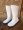 White reinforced riding boots for adults with notes for men and women