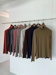 韩国egg纯色软糯亲肤高领打底衫 内搭基础上衣叠穿 秋冬高级感修身