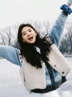 OUNCE软糯两面穿羊羔毛皮毛一体百搭马甲外套 章若楠同款 秋季 新品