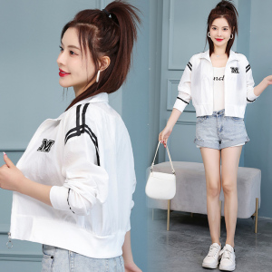 今年流行撞色长袖防晒衣服女2026夏季新款休闲运动棒球服短0324r