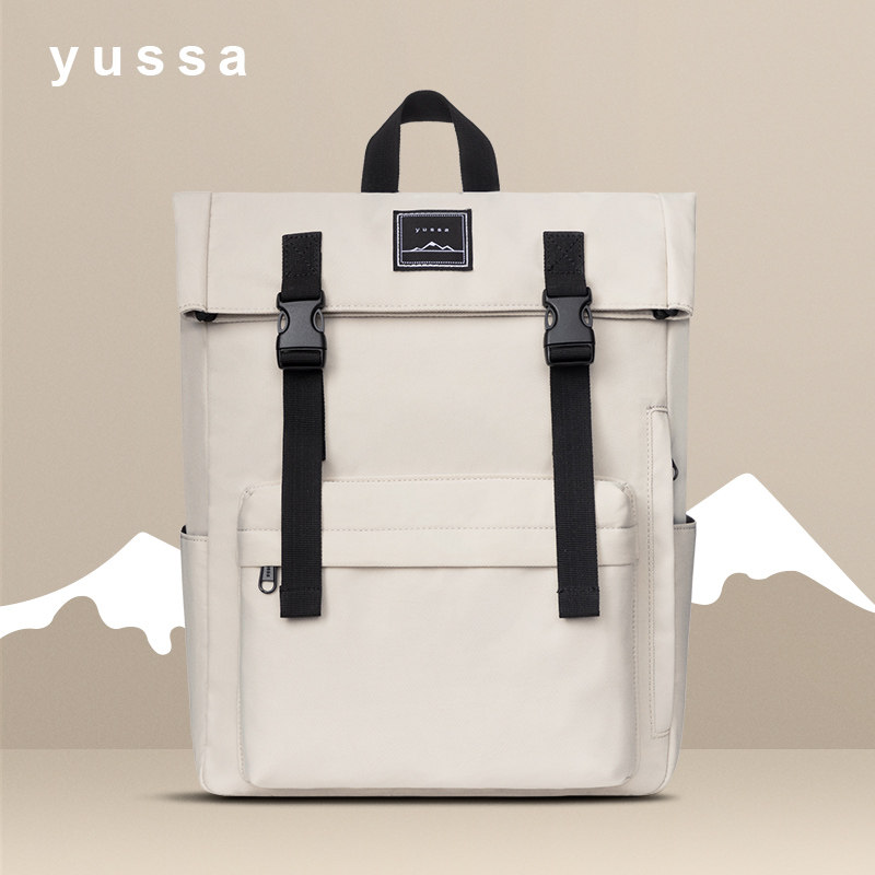 Yussa日系双肩包女大学生手提ins风高中书包大容量旅行电脑背包男