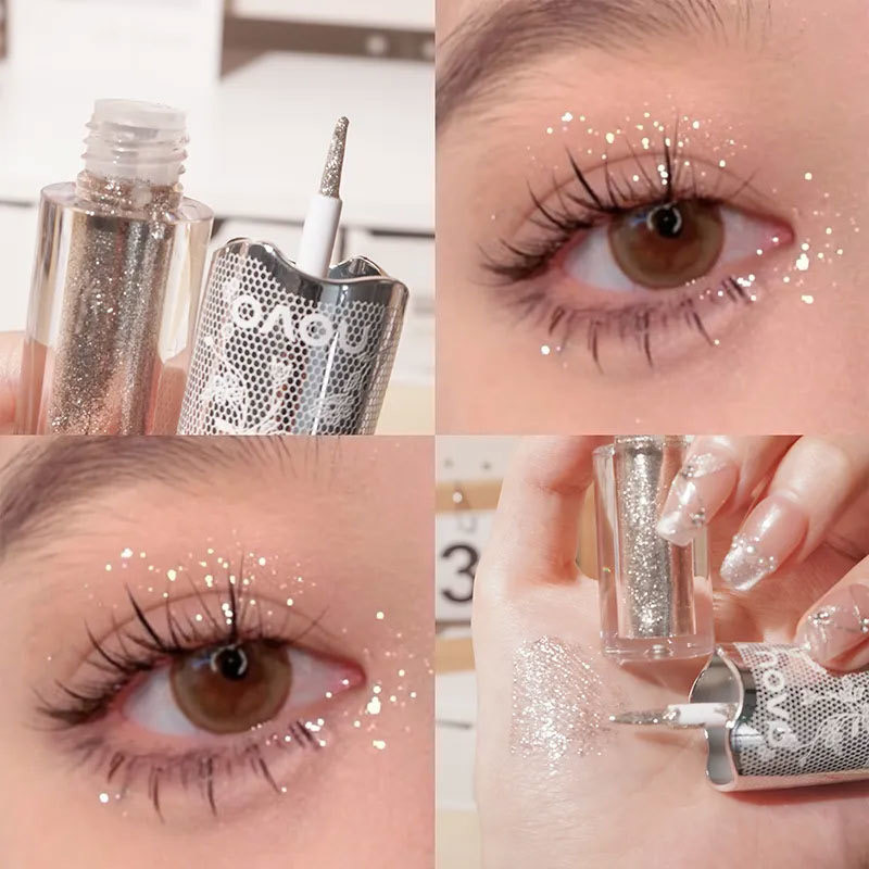 novo液体眼影女超闪亮晶晶珠光提亮卧蚕单色高光液细闪偏光一滴泪,彩妆/香水/美妆工具,眼影,淘宝优惠券,粉丝福利购,淘宝优惠卷