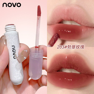 novo唇釉不沾杯持久不掉色水光镜面唇蜜玻璃唇彩学生平价小众品牌