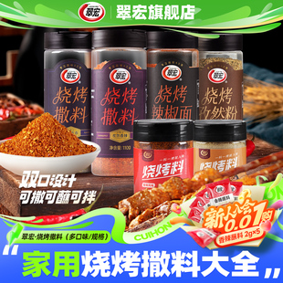 翠宏烧烤料100g罐装 烧烤撒料蘸料香辣孜然风味调味料辣椒面