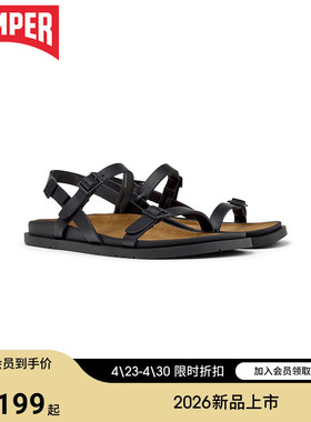 【新品】Camper看步女鞋Lluc Sandal简约舒适真皮凉鞋夏季透气鞋