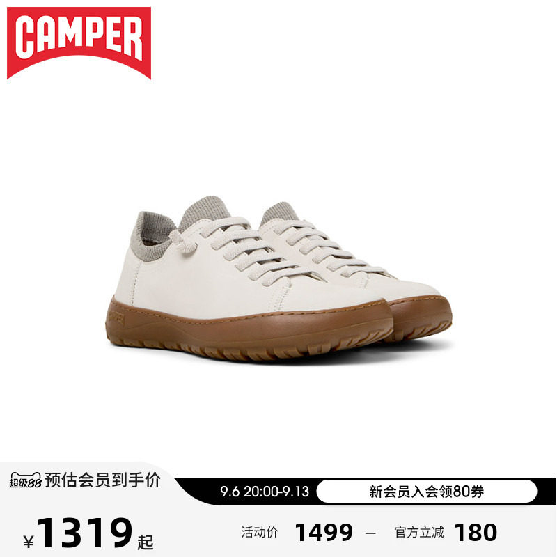 Camper看步女鞋Peu Serra新款时尚百搭休闲鞋舒适平底圆头皮鞋图片