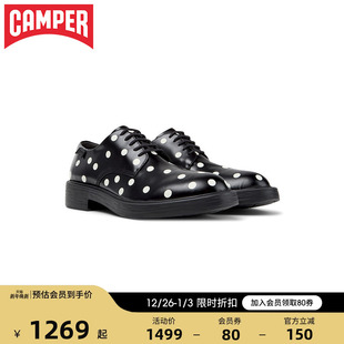 新品 系带德比鞋 Camper看步男鞋 波点时尚 舒适通勤皮鞋 Dean新款