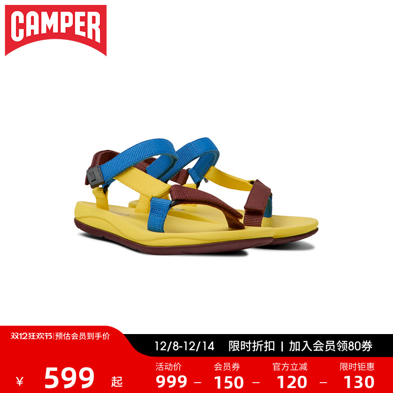 百搭露趾平底女鞋Camper