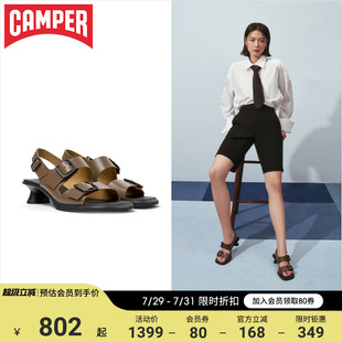 粗跟涼鞋 女厚底法式 Dina新款 高跟鞋 夏季 Camper看步女鞋