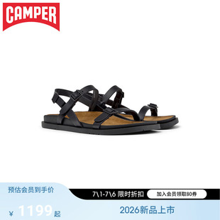 【新品】Camper看步女鞋Lluc Sandal简约舒适平底低跟夏季凉鞋