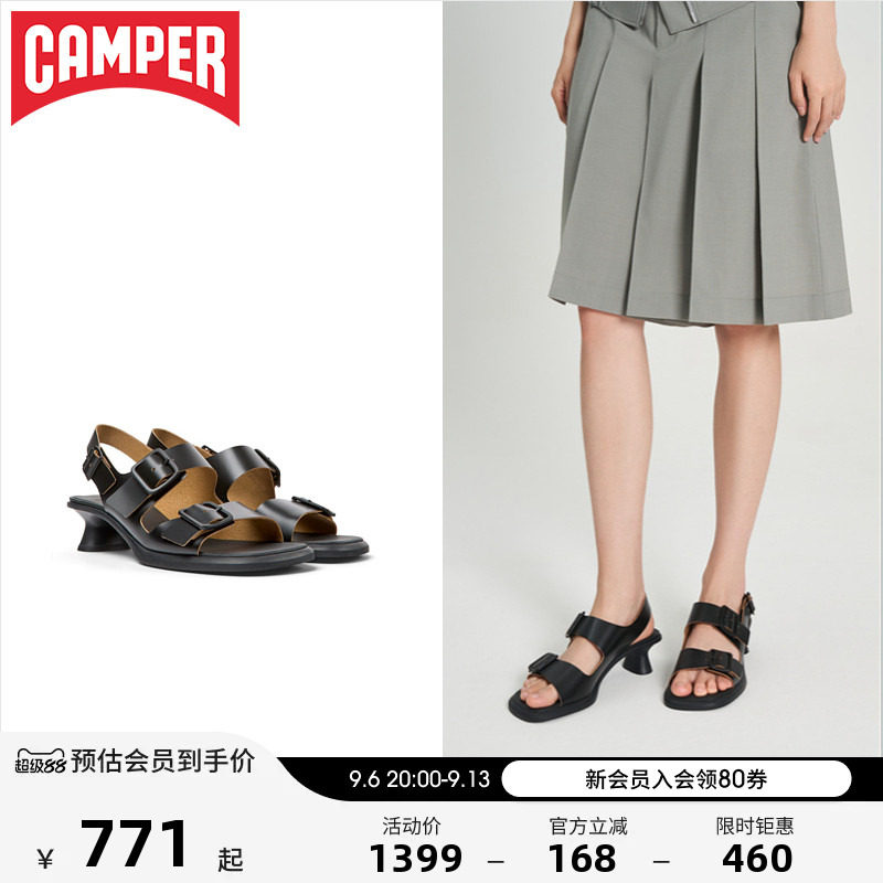 Camper看步女鞋Dina夏季高跟凉鞋图片