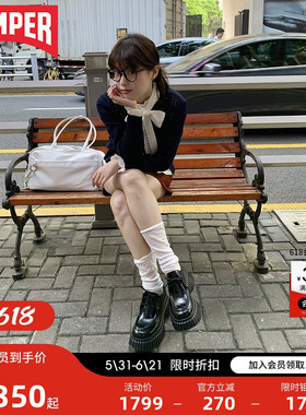 【博主同款】Camper看步女鞋BCN休闲风德比鞋增高松糕鞋小皮鞋