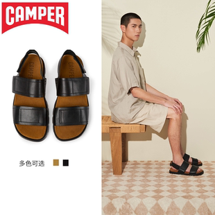 透气潮流魔术贴鞋 Camper看步男鞋 春夏休闲厚底凉鞋 Sandal Brutus