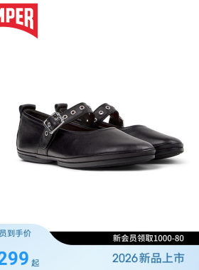 【新品】Camper看步女鞋Right Nina甜美玛丽珍鞋一字扣百搭小皮鞋