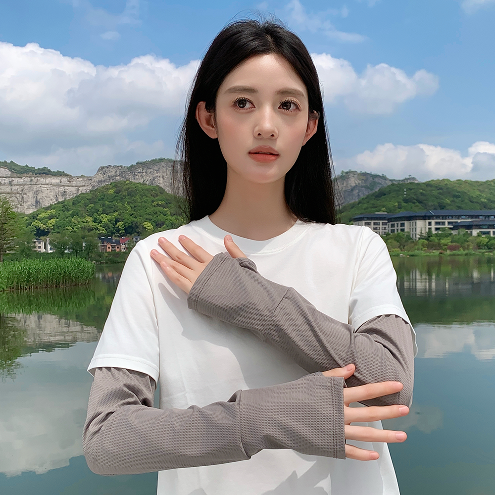 夏季防晒冰袖手套男女宽松防紫外