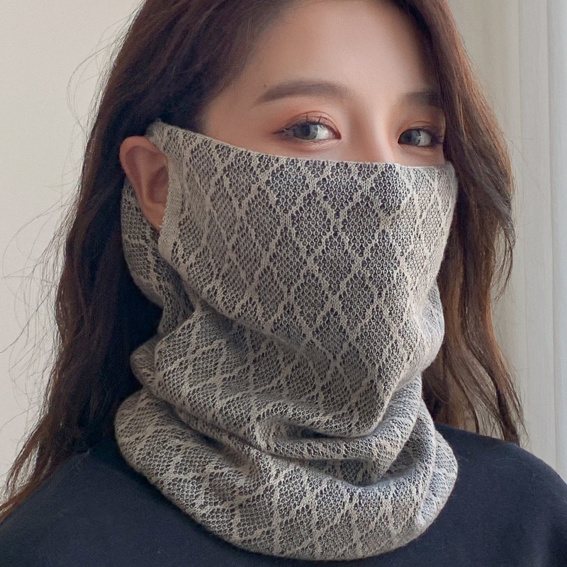 挂耳面罩围脖女秋冬季韩版百变保暖护颈脖套百搭围巾加厚防风冬天