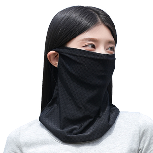 骑行面罩男女全脸冰丝防晒面罩挂耳护脖子摩托车面巾遮阳面纱遮脸