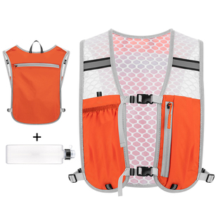 新款专业户外运动双肩背包男女包越野跑步登山包网眼透气水壶背心