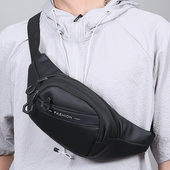 新款 户外运动腰包男士 胸包多功能防水大容量斜挎包轻便休闲工作包