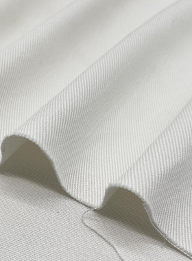 加厚白色牛仔布料进口纱织造高档精棉纯牛仔面料双股毕业设计布料