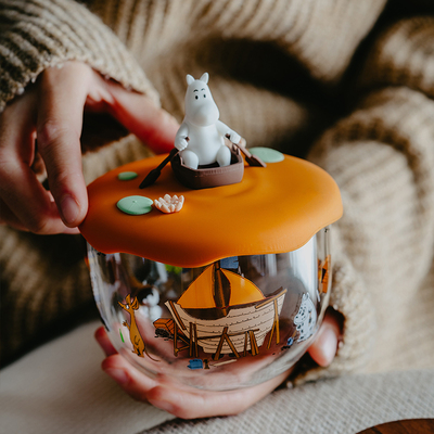 友谊的小船姆明玻璃马克杯