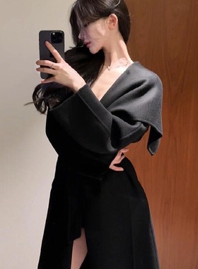 TOO家-新款羊毛呢子外套羊毛外套(配腰带)（含100澳毛）250927461