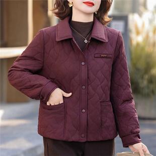 新款女装的中老年2026棉衣外套今年轻薄时尚妈妈秋冬棉袄流行短款