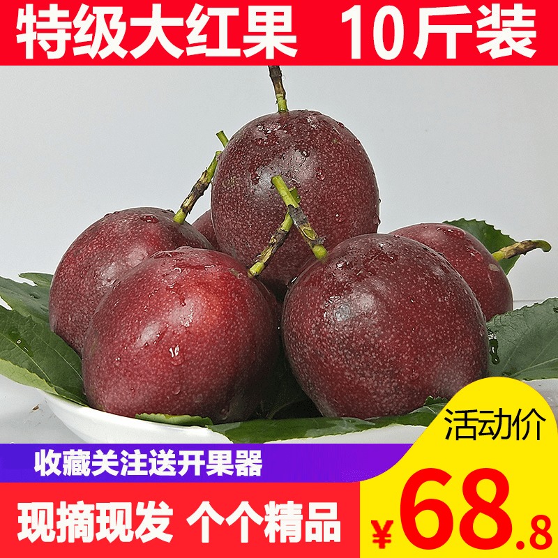 新鲜热带广西现摘发货10斤百香果10-19新券