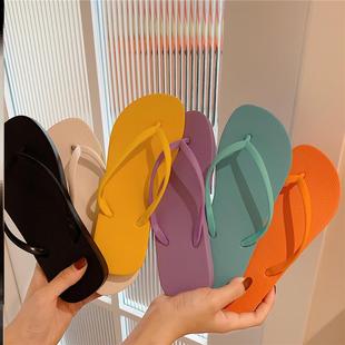 2025新款 防滑情侣夹板凉拖 人字拖女ins潮夏外穿时尚 夹脚沙滩拖鞋