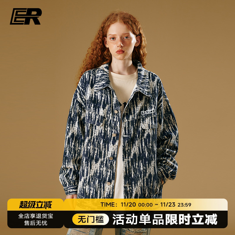 ER翻领秋季宽松休闲夹克