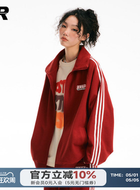 【周深左航同款】ER撞色条纹开衫卫衣2026春秋男女同款运动服外套