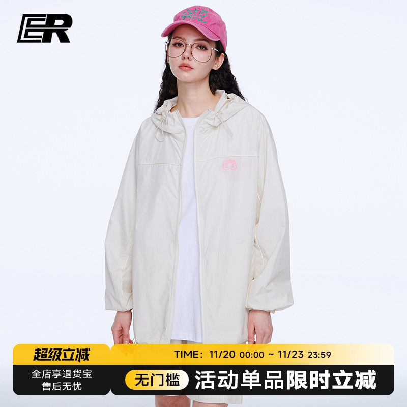 ER防晒衣夏季2025情侣新款超薄透气潮流夹克防晒服外套上衣