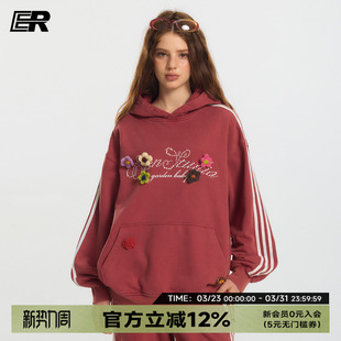 外套 ER莫奈花园重磅卫衣2026春男女慵懒chic情侣装 陈思罕同款