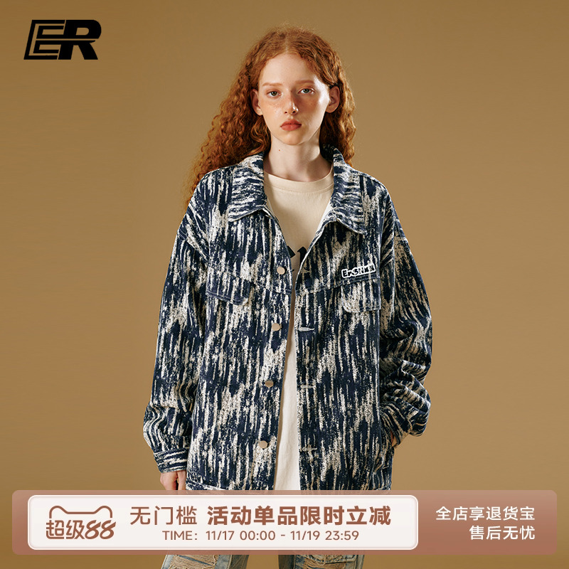 ER翻领秋季宽松休闲夹克