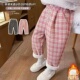 加厚一体绒女宝宝外穿加绒休闲 儿童洋气冬季 女童裤 子秋冬2026新款