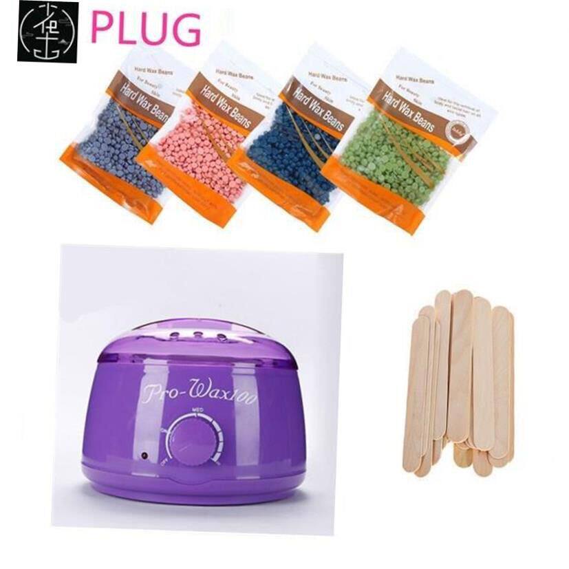Hot Wax Warmer Heater Machine Hair Removal Beans Waxing Kit