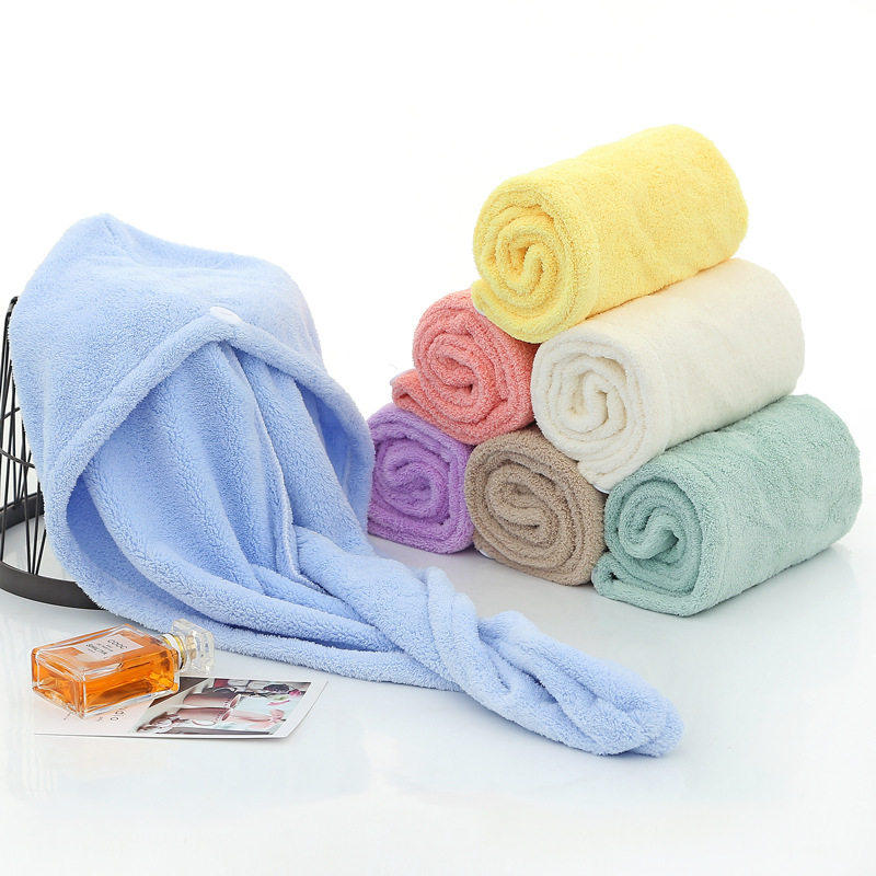干发帽快干毛巾帽Quick-drying towel cap超纤卷毛