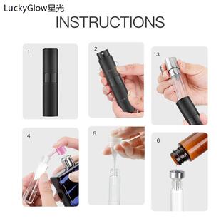 7Pcs/set 8ML Atomizer Perfume Spray Bottle for Travel Empty
