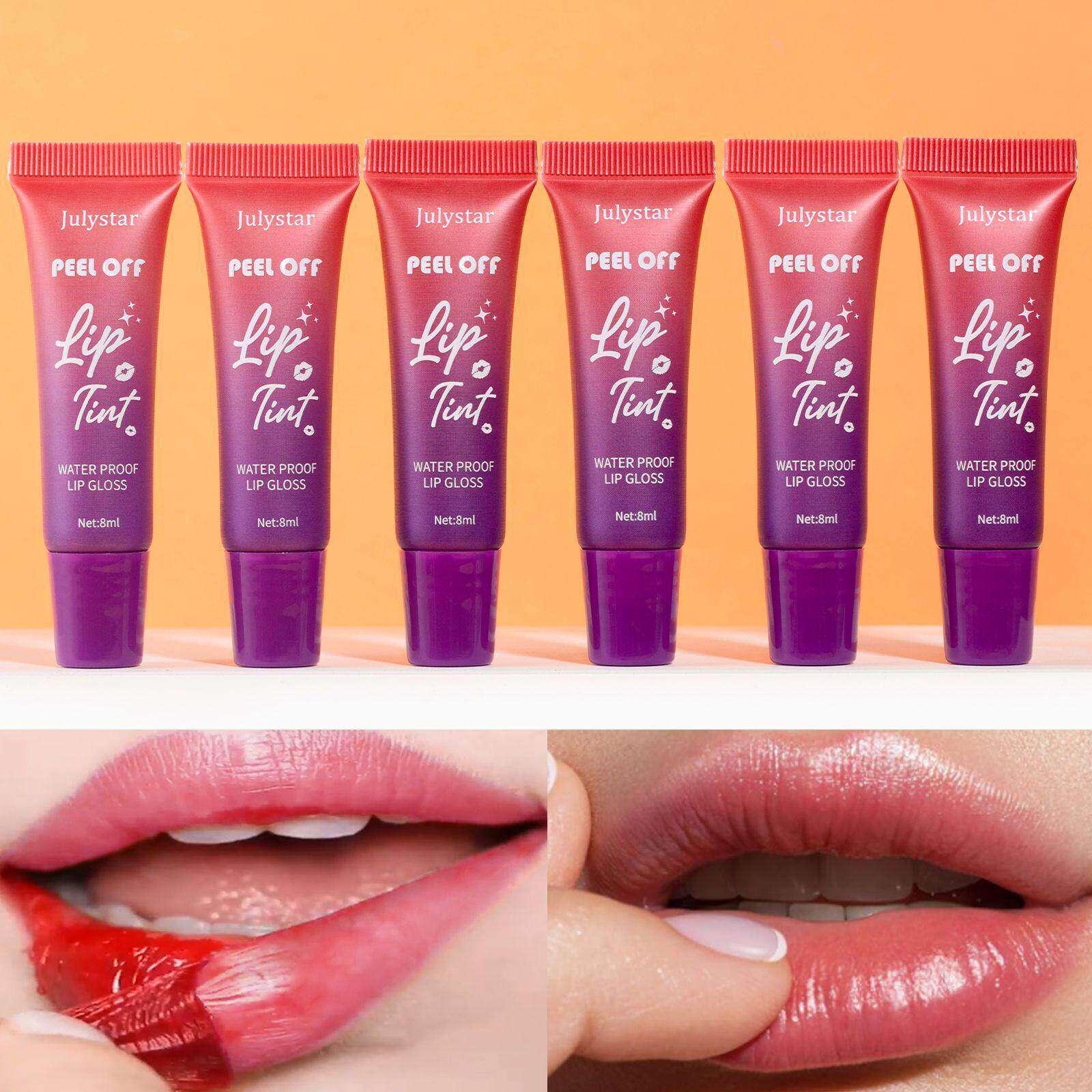 哑光持久防水水果味撕拉唇釉 水光唇丰满Liquid Lip Gloss