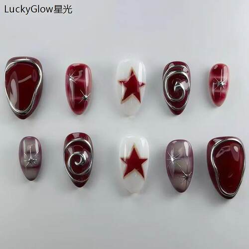 24pcsRedStarPrinFakN