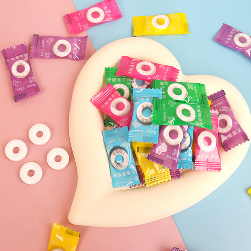 网红薄荷糖果高颜值清新口气含片