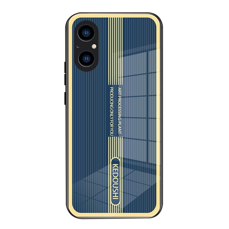 适用荣耀50SE手机壳玻璃honor50se超薄金属条纹JLH-AN00保护套全包边防摔华为男女