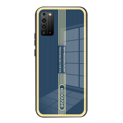 适用荣耀X10手机壳钢化玻璃honorx10防摔TEL-X10保护套全包超薄金属条纹男女款