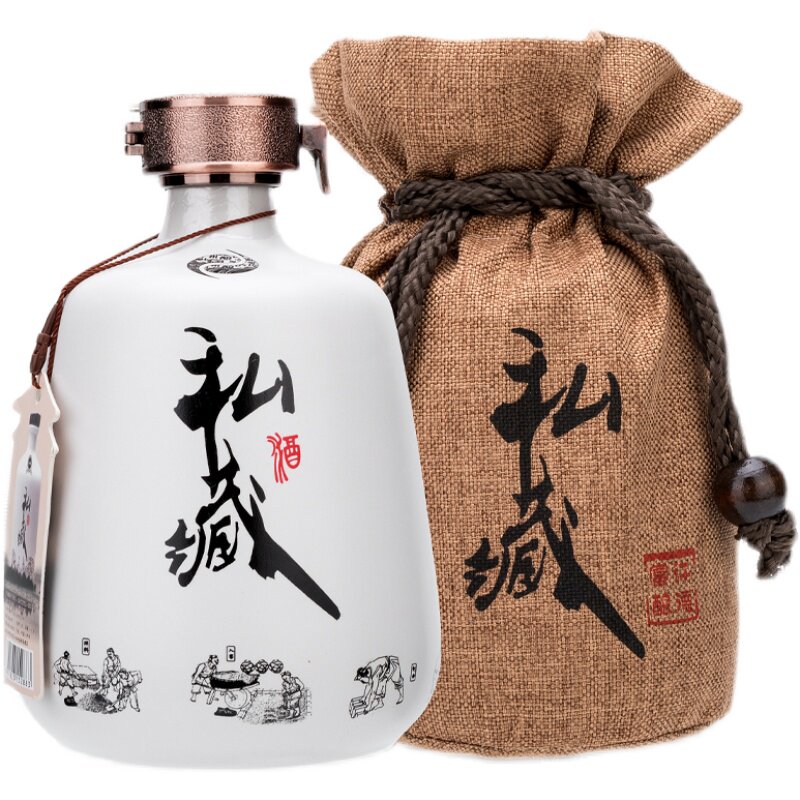 精圣酒庄许德富作品大师私藏 陶瓷瓶52度浓香型白酒年份坛子酒