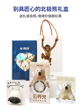 云养宠动物追踪手链情侣手串生日礼物情人节礼物北极熊礼盒
