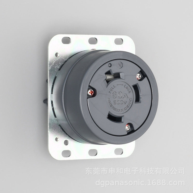 AMERICAN DENKI美国电机暗装插座3660 3662R 60A美规工业插座议价,标准件/零部件/工业耗材,自动化流水线,淘宝优惠券,粉丝福利购,淘宝优惠卷