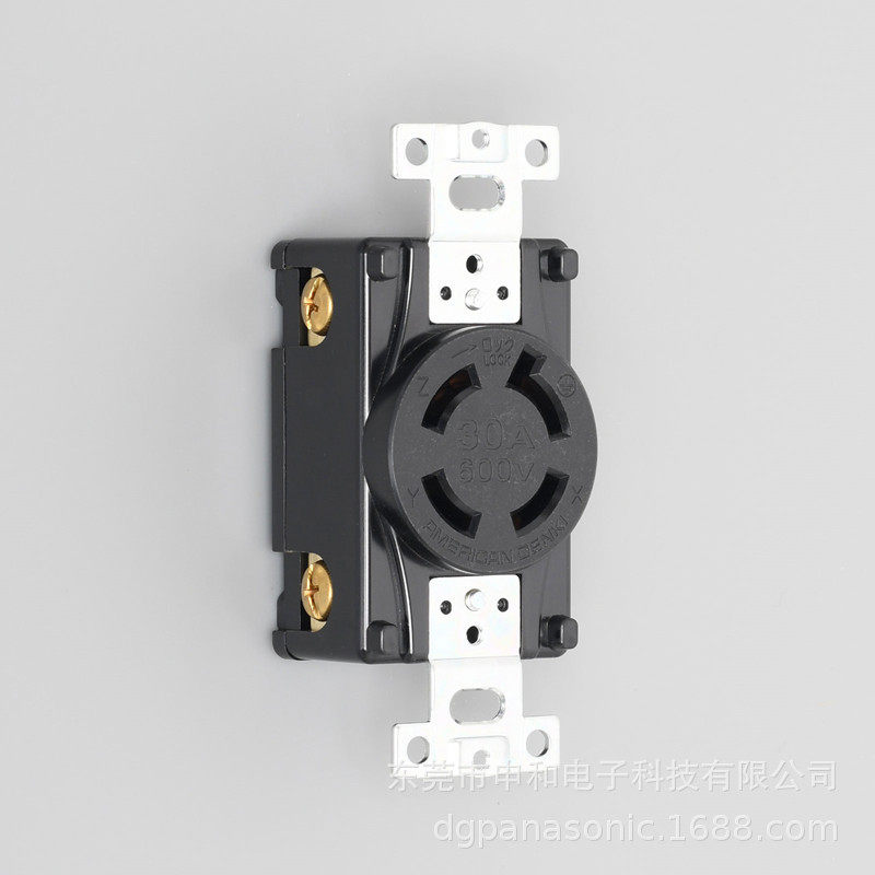 AMERICAN DENKI美国电机4360暗装工业插座美式电源插座4P30A600V,标准件/零部件/工业耗材,自动化流水线,淘宝优惠券,粉丝福利购,淘宝优惠卷