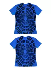 CHAI Original Unique Design 300G Casual Versatile American-Style Slim-Fit Blue Short-Sleeve T-Shirt