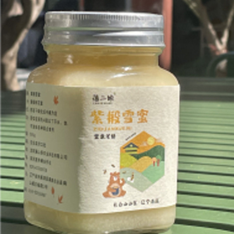 藩二娘紫椴雪蜜 500克/瓶源自长白山椴树雪蜜天然结晶白蜜原蜜