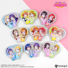 【正版预售】lovelive Anique  μ's 双人蝴蝶立牌挂件文件夹